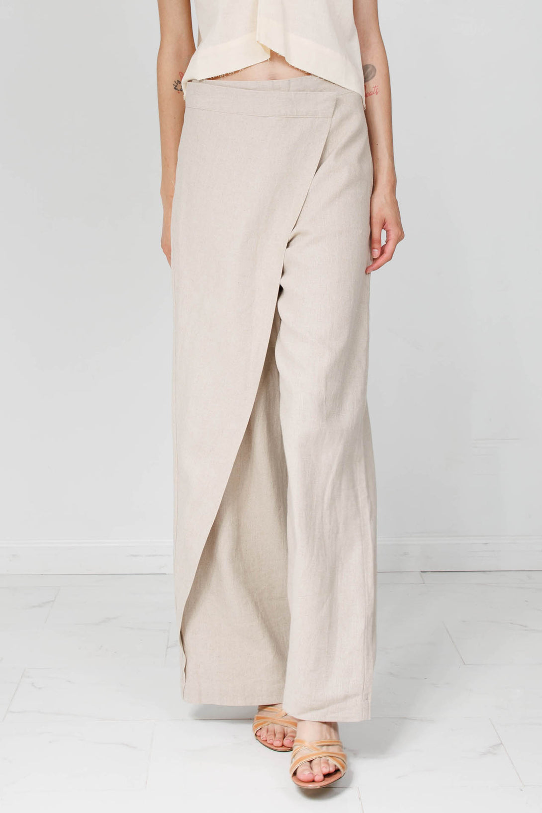 wide leg wrap pants, wide leg wrap trousers, wrap pants women's, HT 360 Collective,