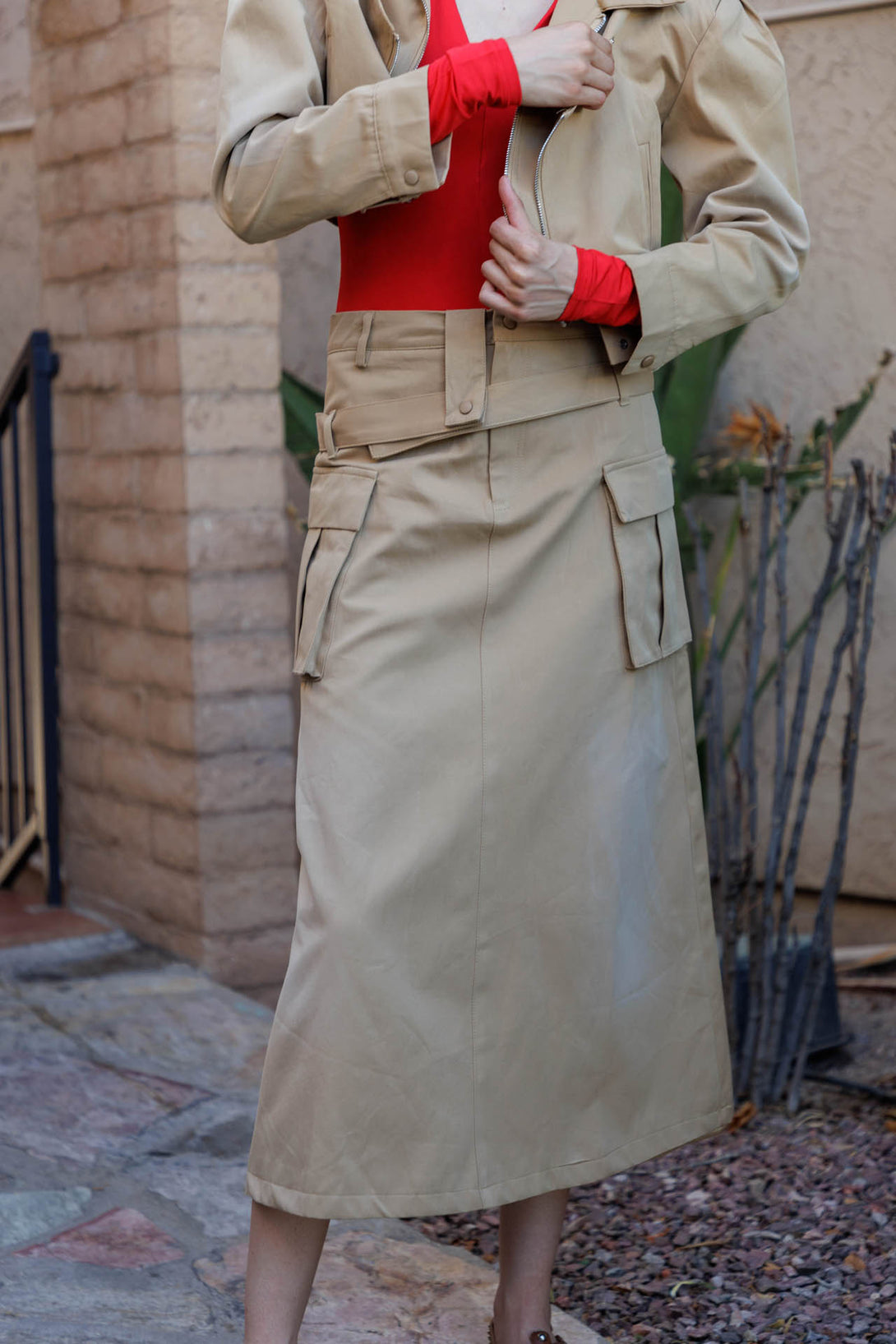 cargos skirt, cargo utility skirt, HT 360 Collective, cargo style skirt, cargo skirts with pockets,