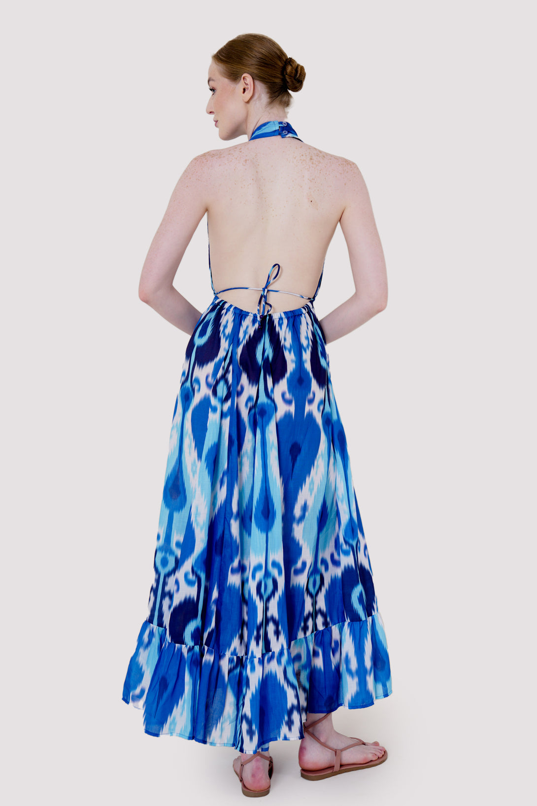 royal blue cocktail dress, plus size maxi dresses, plunging v neck dress, HT 360 Collective,