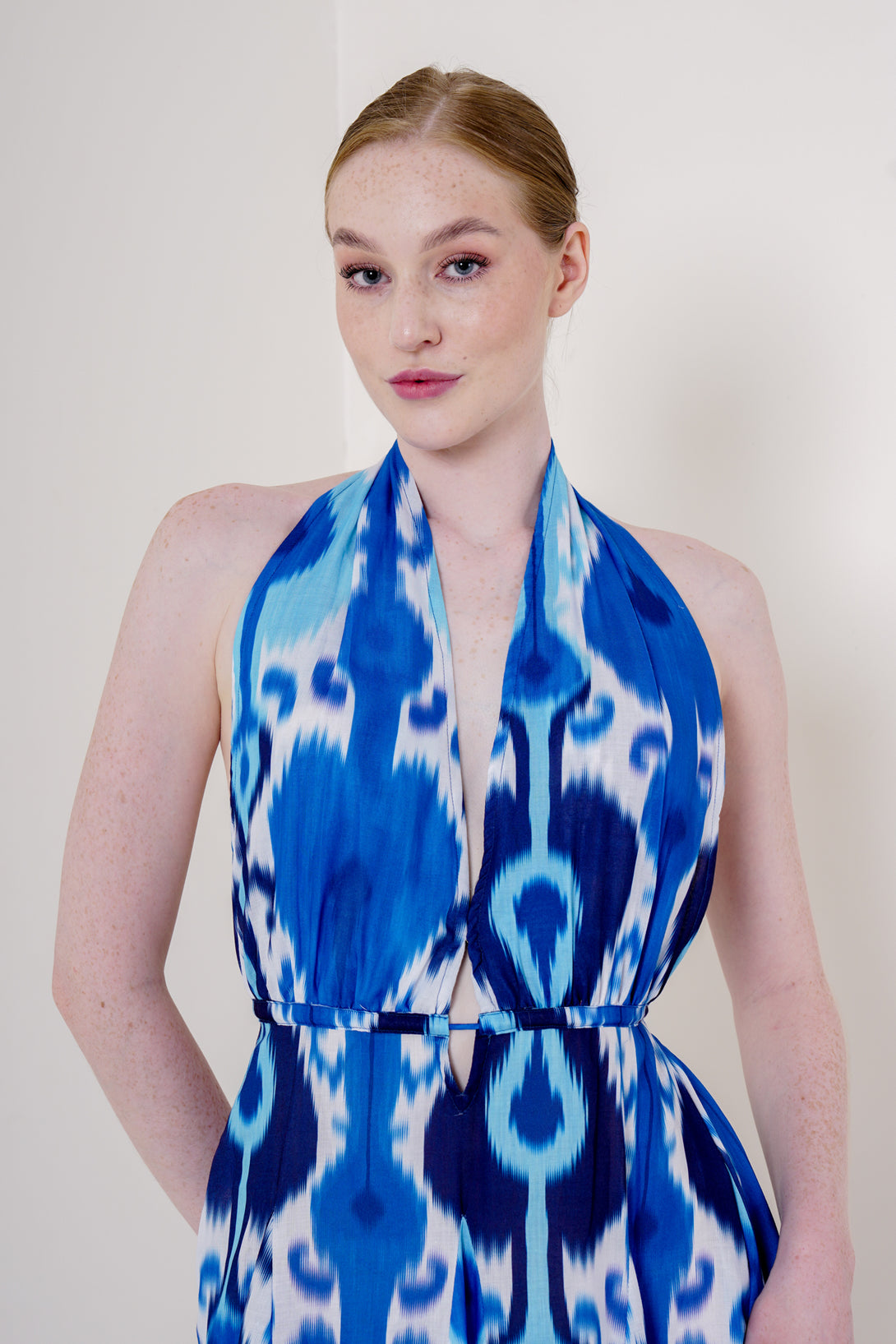 royal blue dresses for women, plunging v neckline dress, plunging v neck, HT 360 Collective,