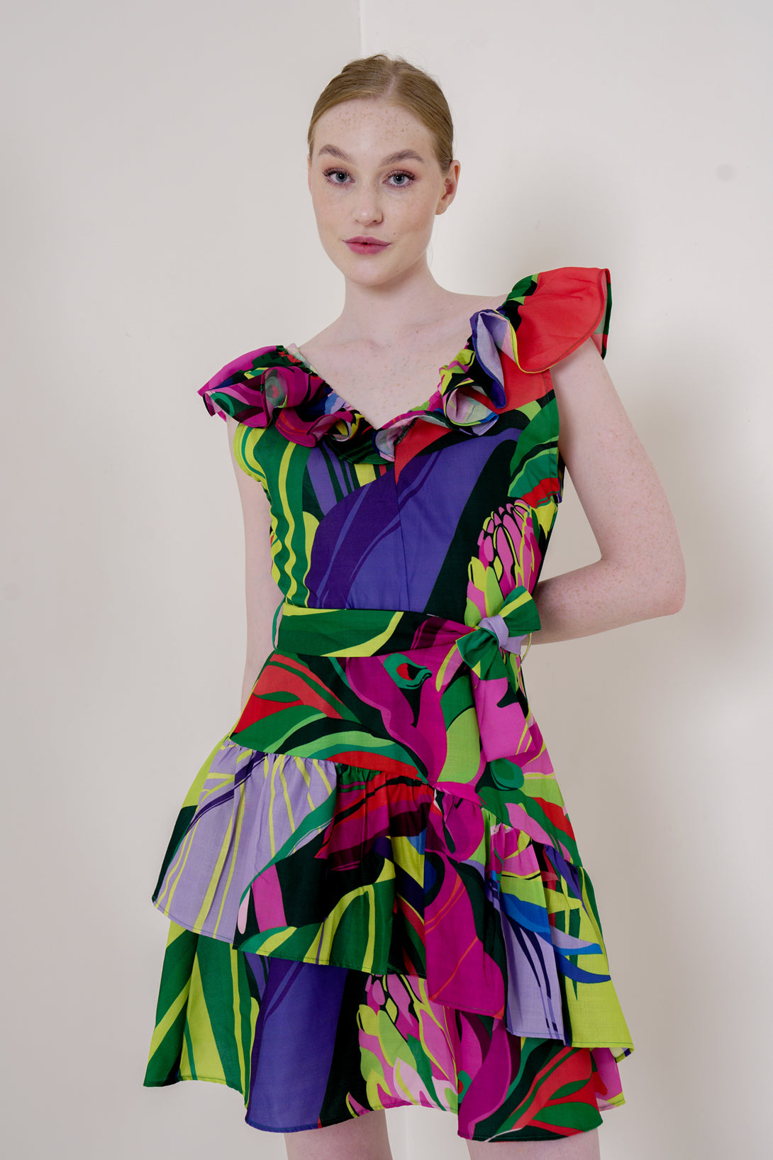 short dresses for women, short dresses, multicolor mini dress, HT 360 Collective,