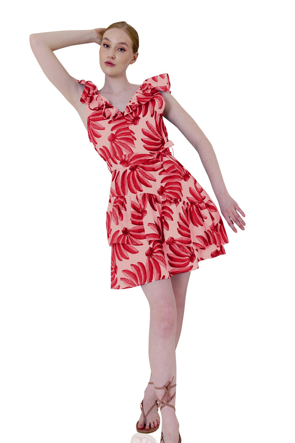 red mini dress, Poplin Cotton, elegant short dresses, sexy mini dress, HT 360 Collective,
