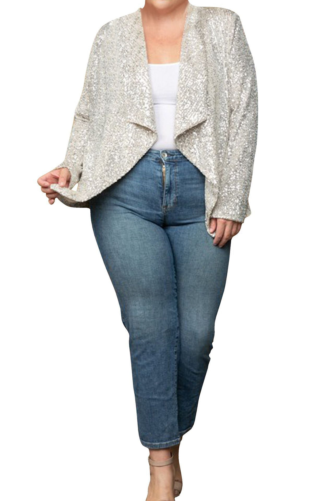 "sequin jacket women" "womens plus size sequin jacket" "silver sequin bomber" "HT 360 Collective" "plus size sequin jacket women"