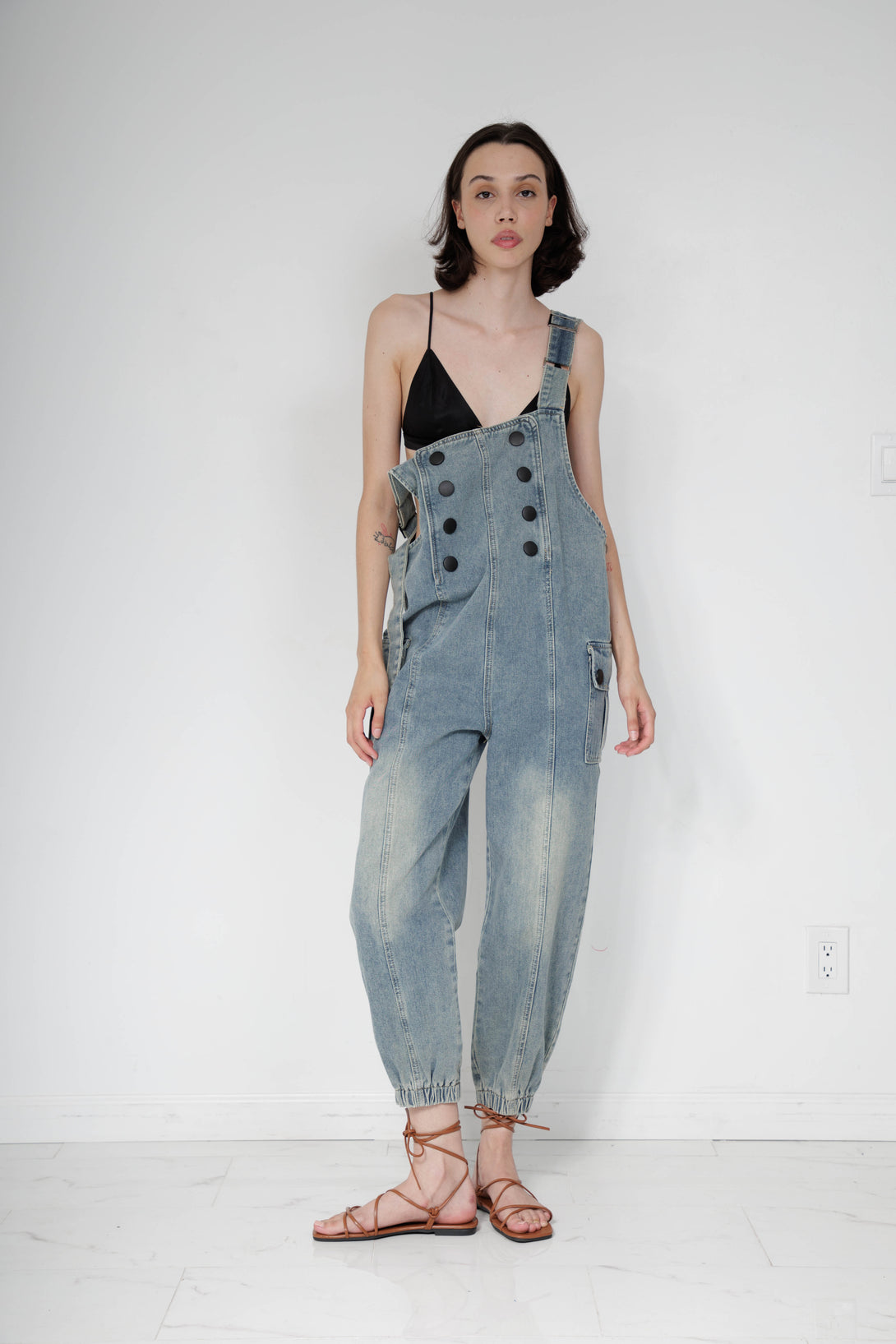 overalls women jeans, HT 360 Collective, womens jean overalls, jean jumpsuit womens,