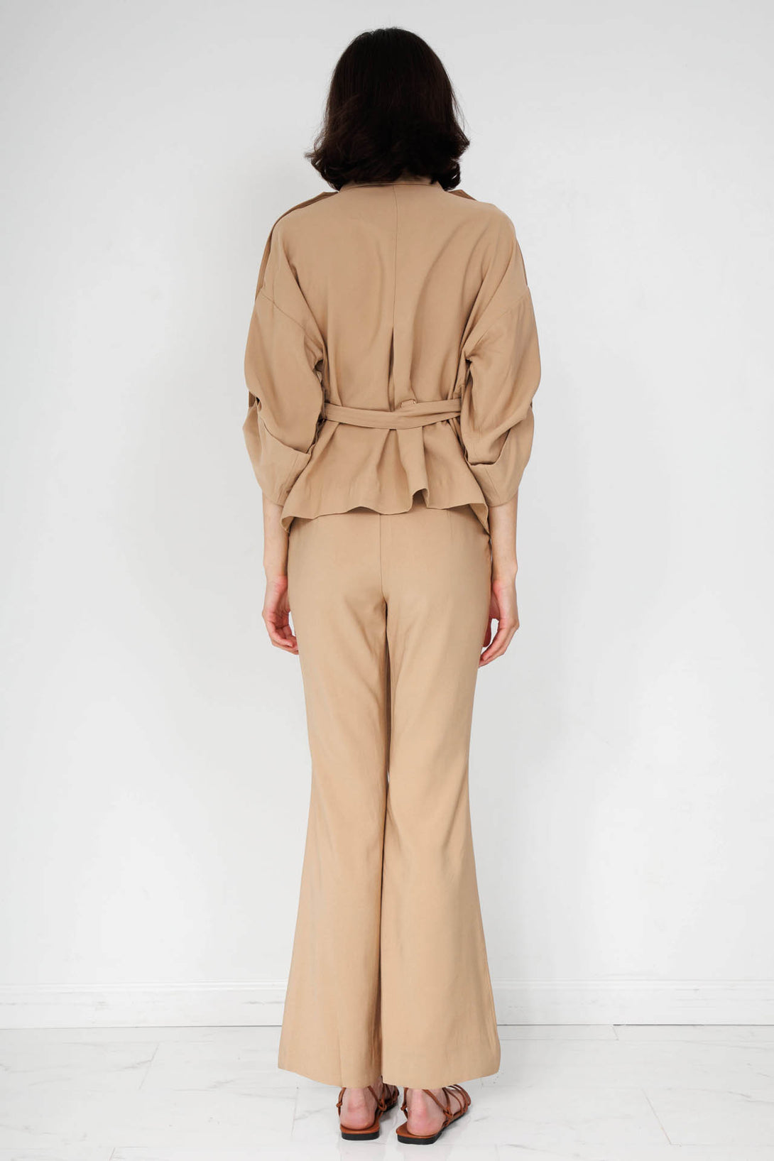 pants with slits up the sides, wide split leg pants, HT 360 Collective, flowy slit pants,