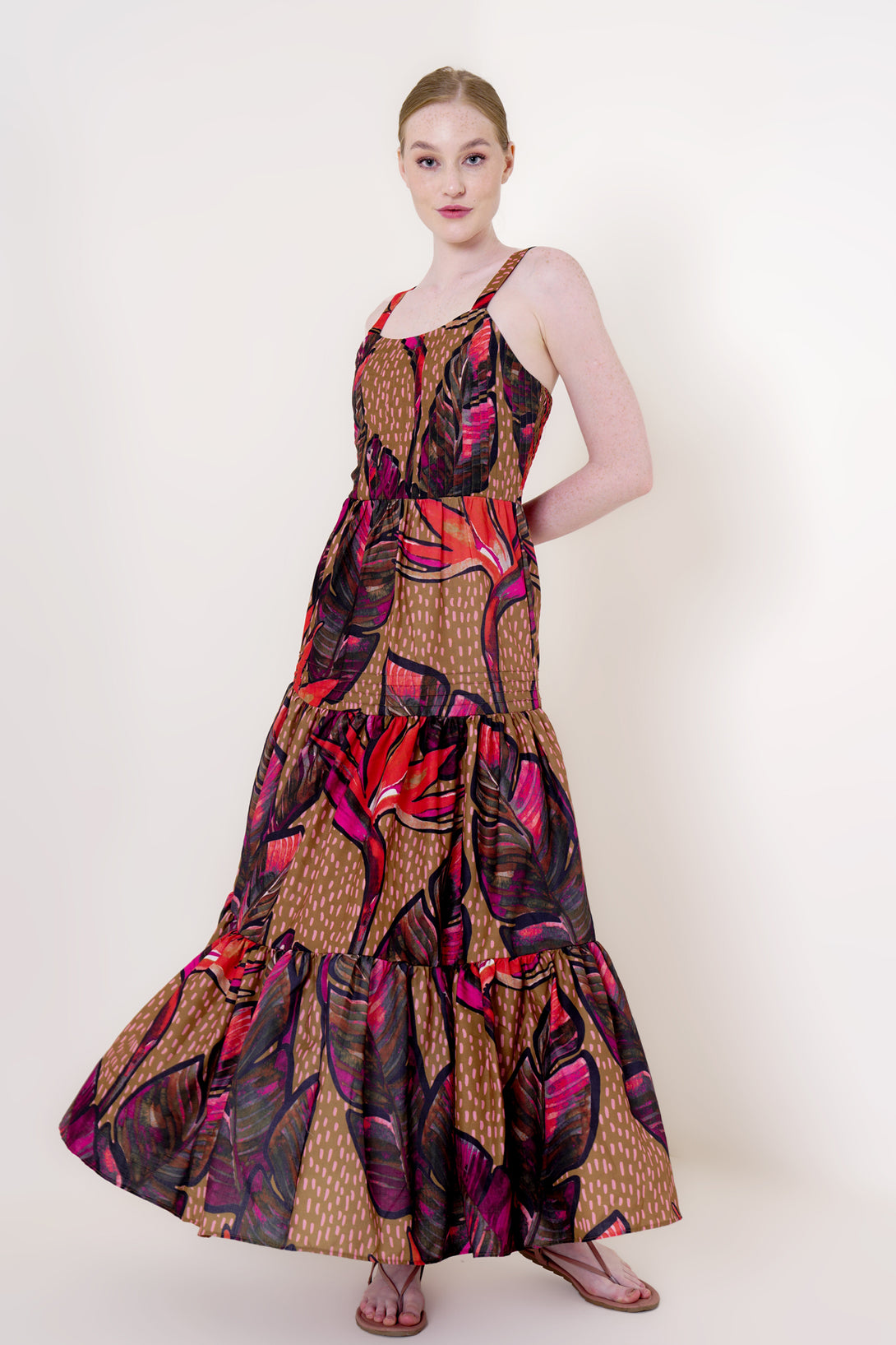 Designer Long Strappy Summer Dresses | Chocolate Brown Long Dress HT360 Collective Designer Long Strappy Summer Dresses | Chocolate Brown Long Dress HT360 Collective