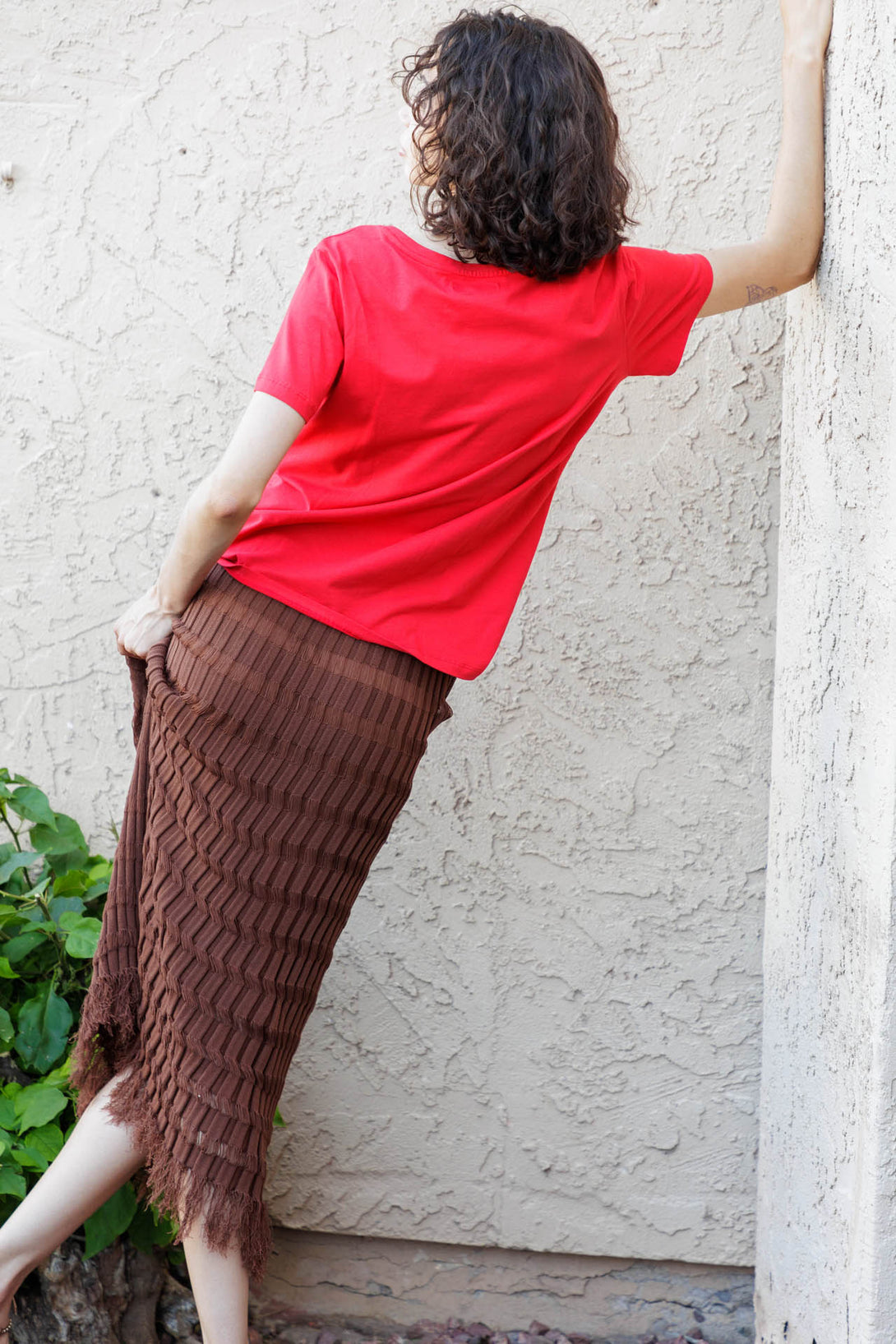 skirt knit, HT 360 Collective, skirt and knit, womens knit skirt,