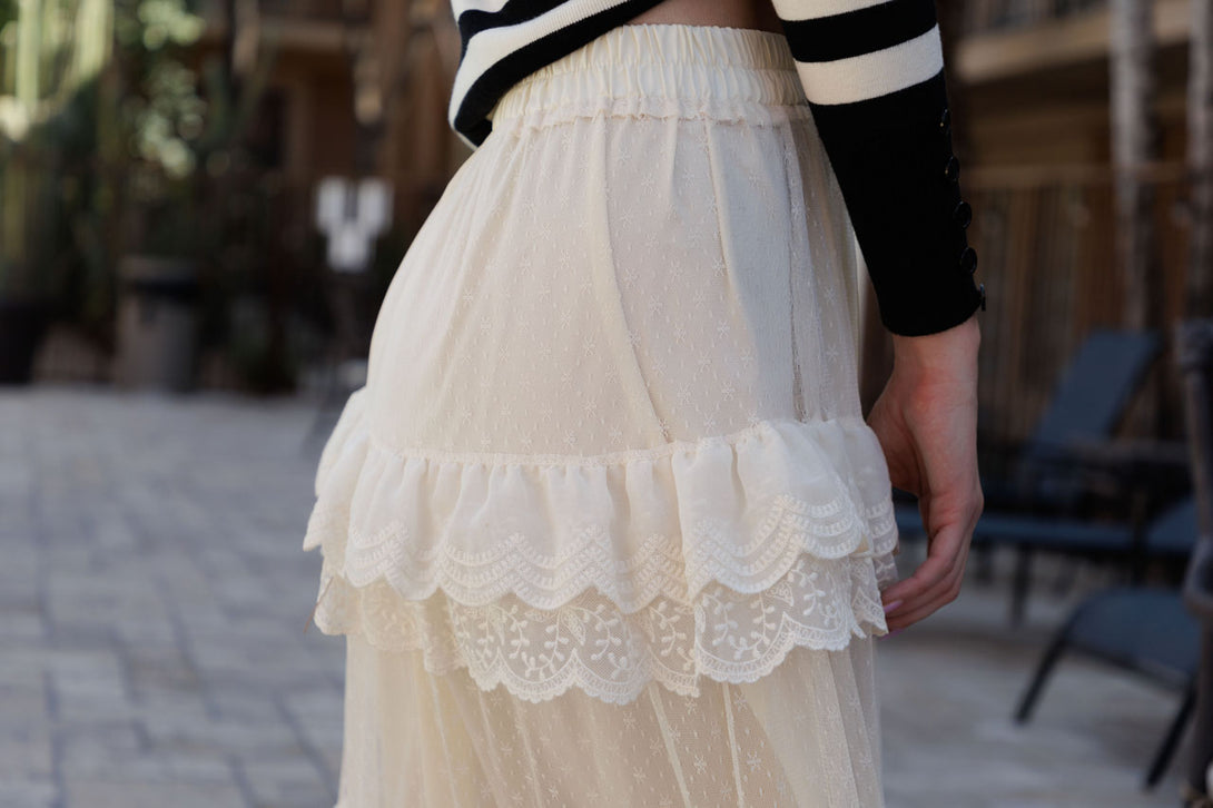 tulle maxi skirt, tulle long white skirt, long white skirt tulle, HT 360 Collective,