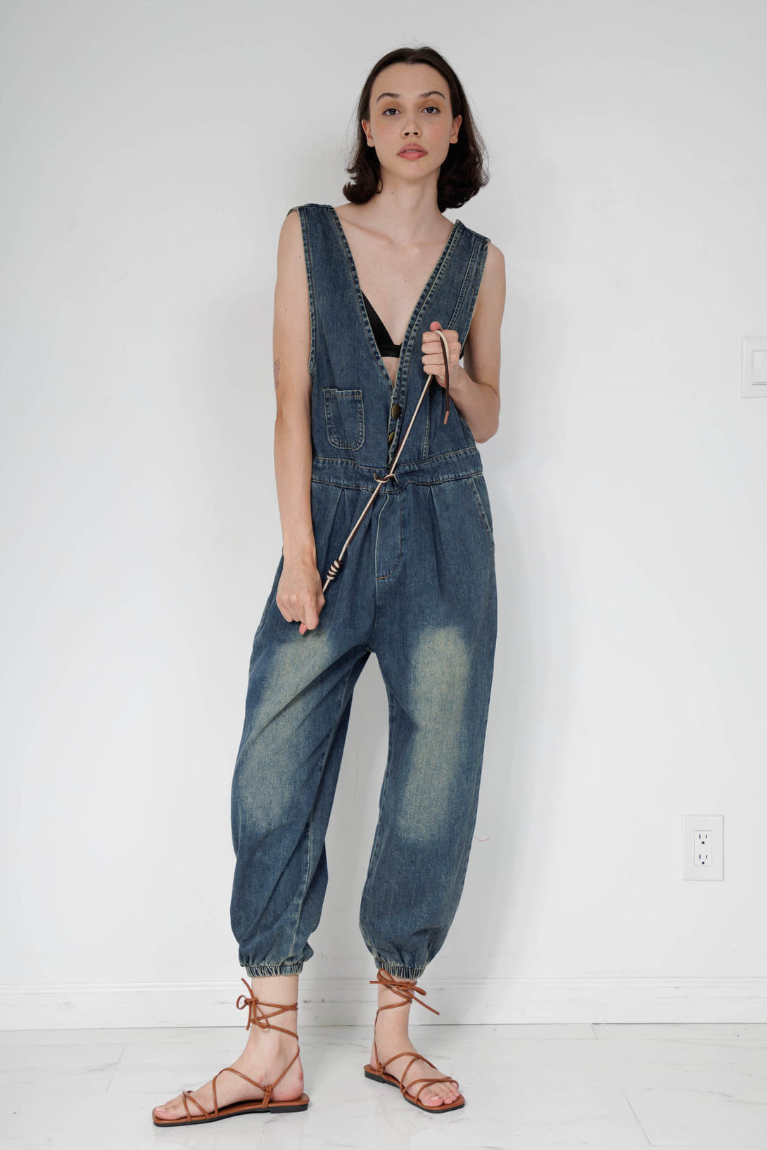 designer denim jumpsuit, HT 360 Collective, denim jumpsuit near me, denim overall jumpsuit,