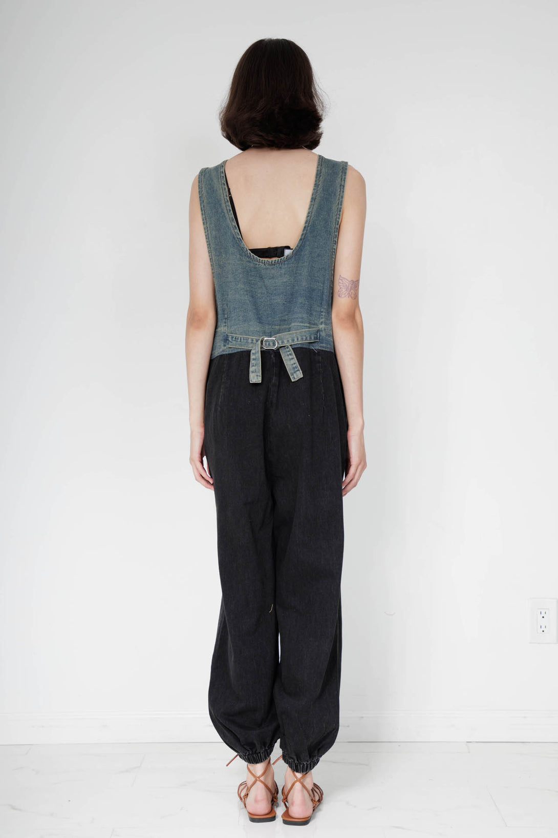 ladies denim jumpsuit, plus size jean jumpsuits, designer overalls, HT 360 Collective,