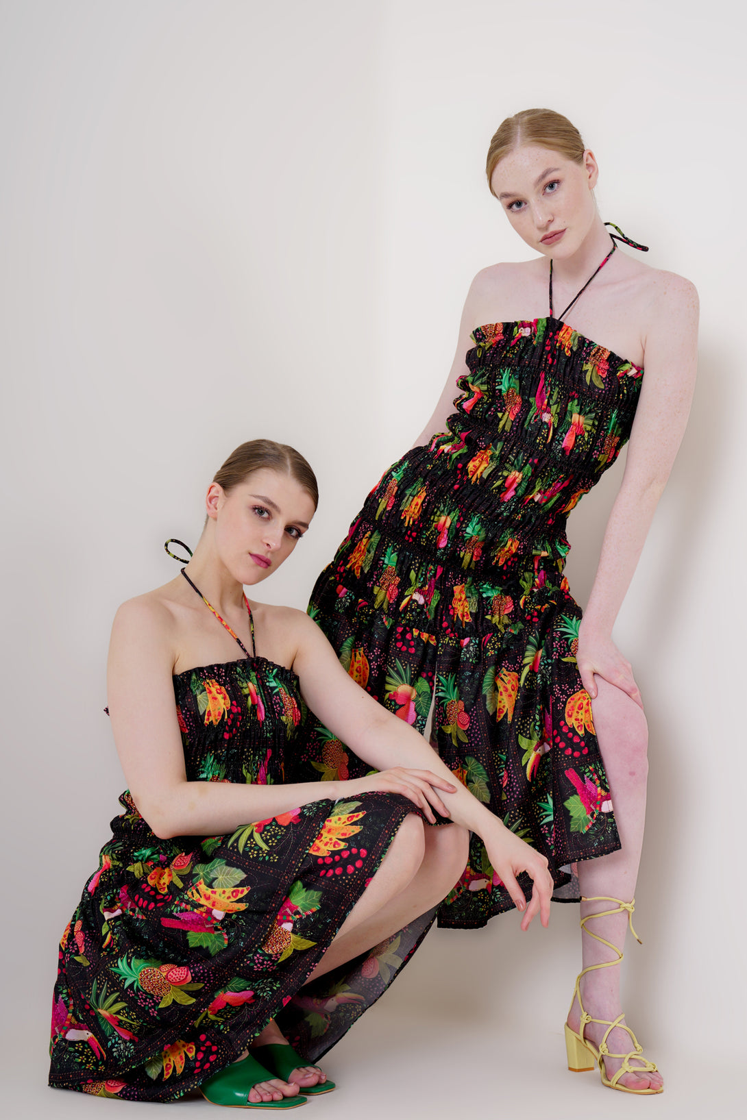 designer Black Midi Dress | Black Knee Length Dresses | Printed Dress Extra Large / Black designer Black Midi Dress | Black Knee Length Dresses | Printed Dress Extra Large / Black
