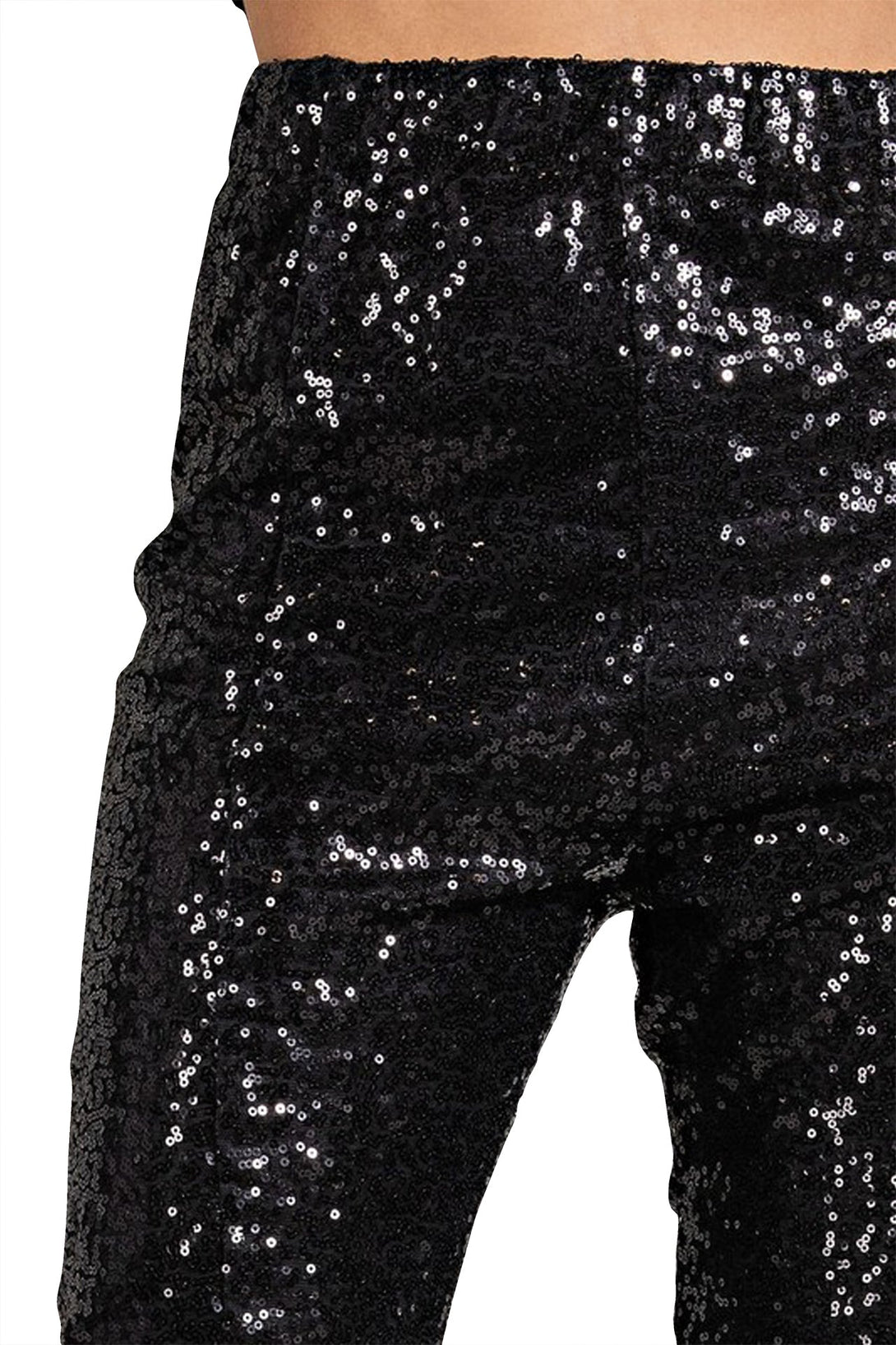 "sequin trousers black" "HT 360 Collective" "high waisted sequin pants" "pants sequin" "sequin womens pants"