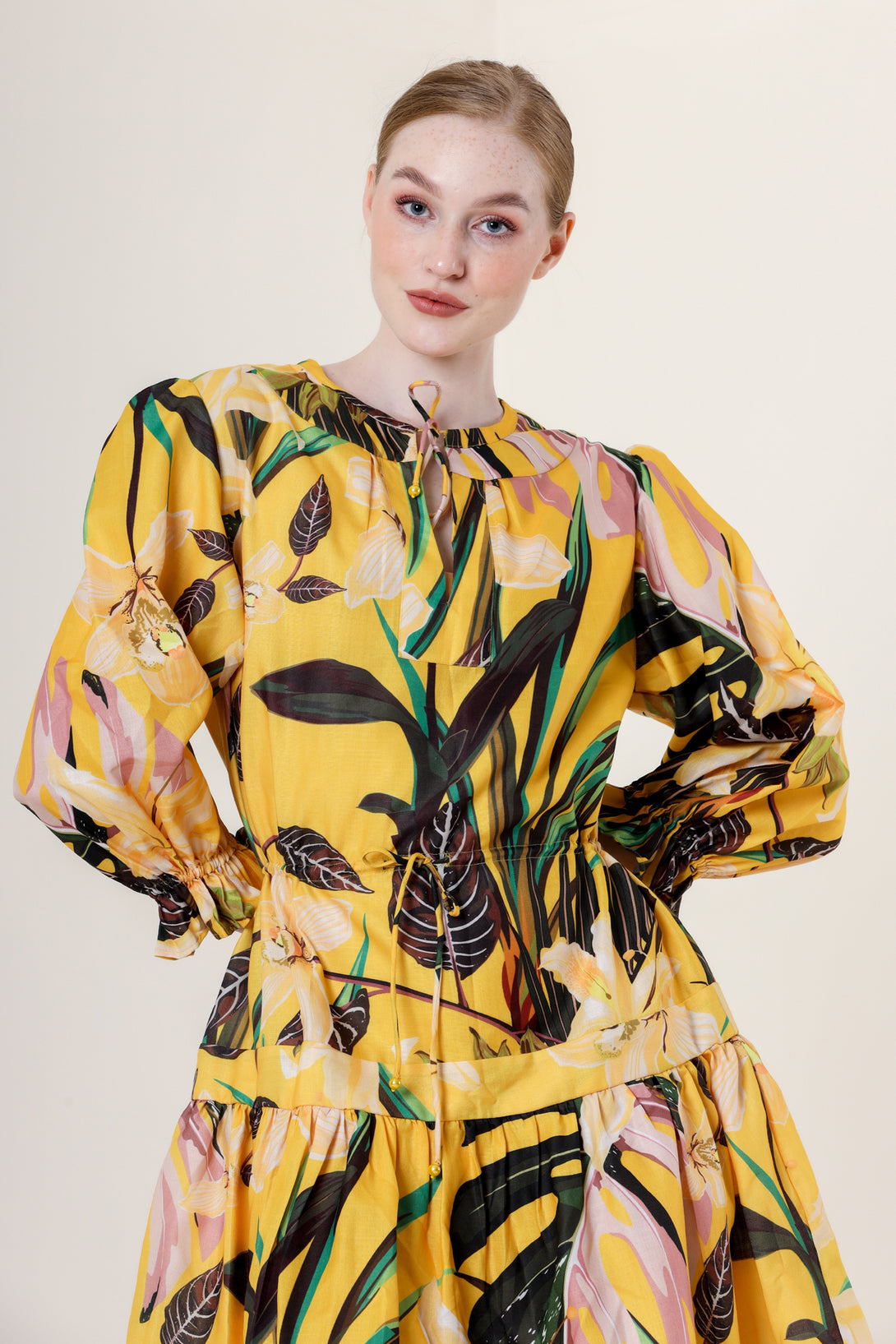 Designer Knee Length Cocktail Dress | Yellow Summer Mini Dress Medium / Yellow Designer Knee Length Cocktail Dress | Yellow Summer Mini Dress Medium / Yellow