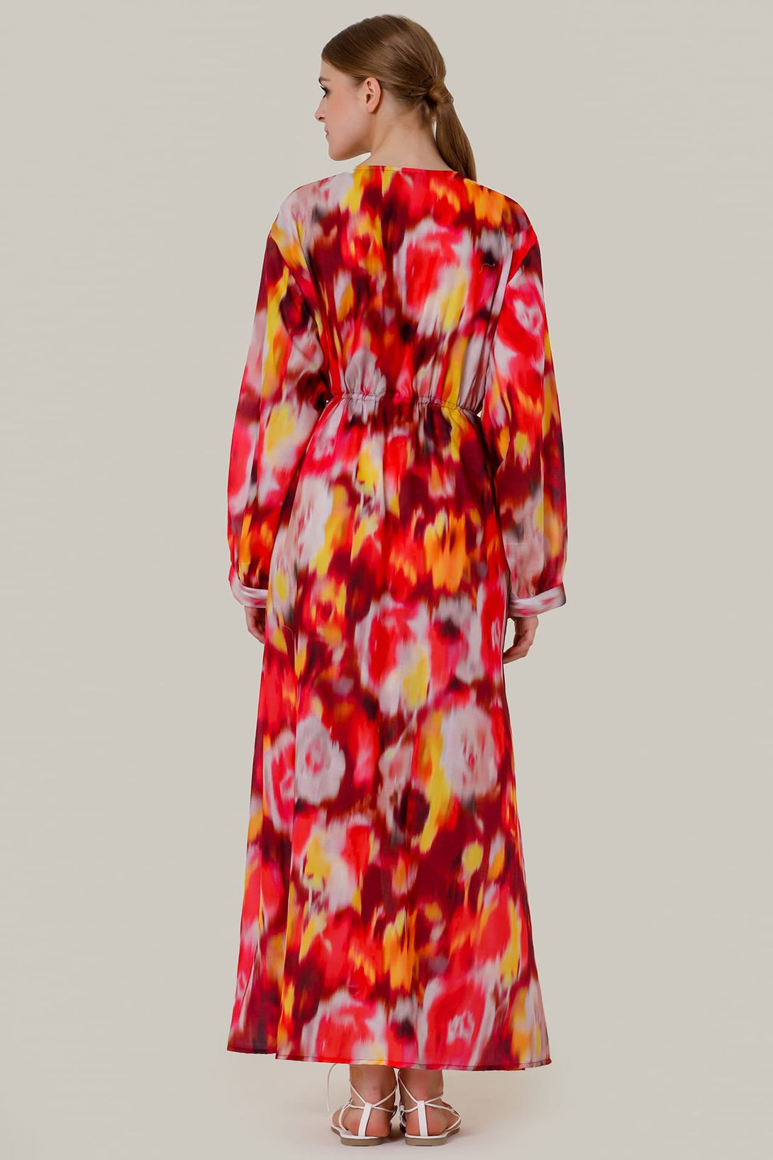 Designer Long Sleeve Long Maxi Dress Designer Long Sleeve Long Maxi Dress