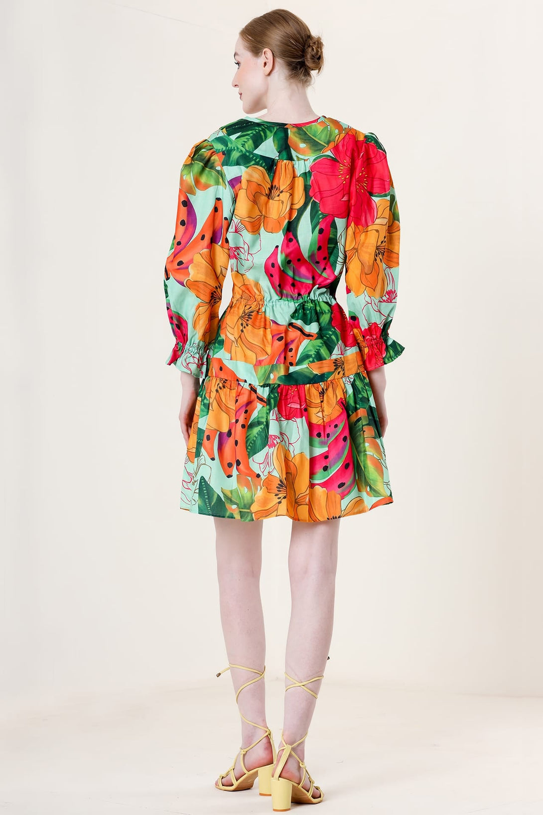 Designer Multi Colored Midi Dress Designer Multi Colored Midi Dress