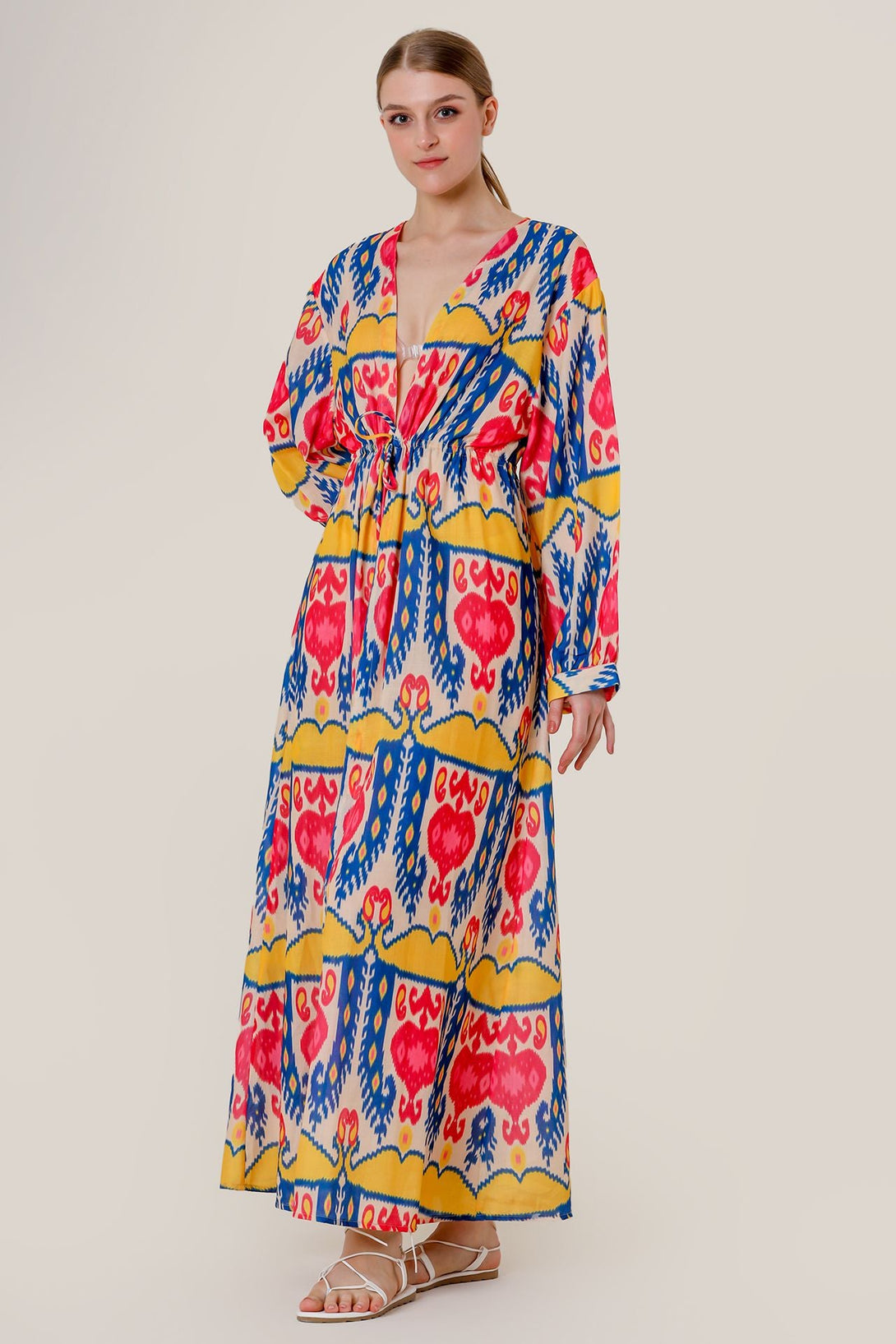 Designer Yellow Long Dress | Long Sleeve Long Dress Designer Yellow Long Dress | Long Sleeve Long Dress