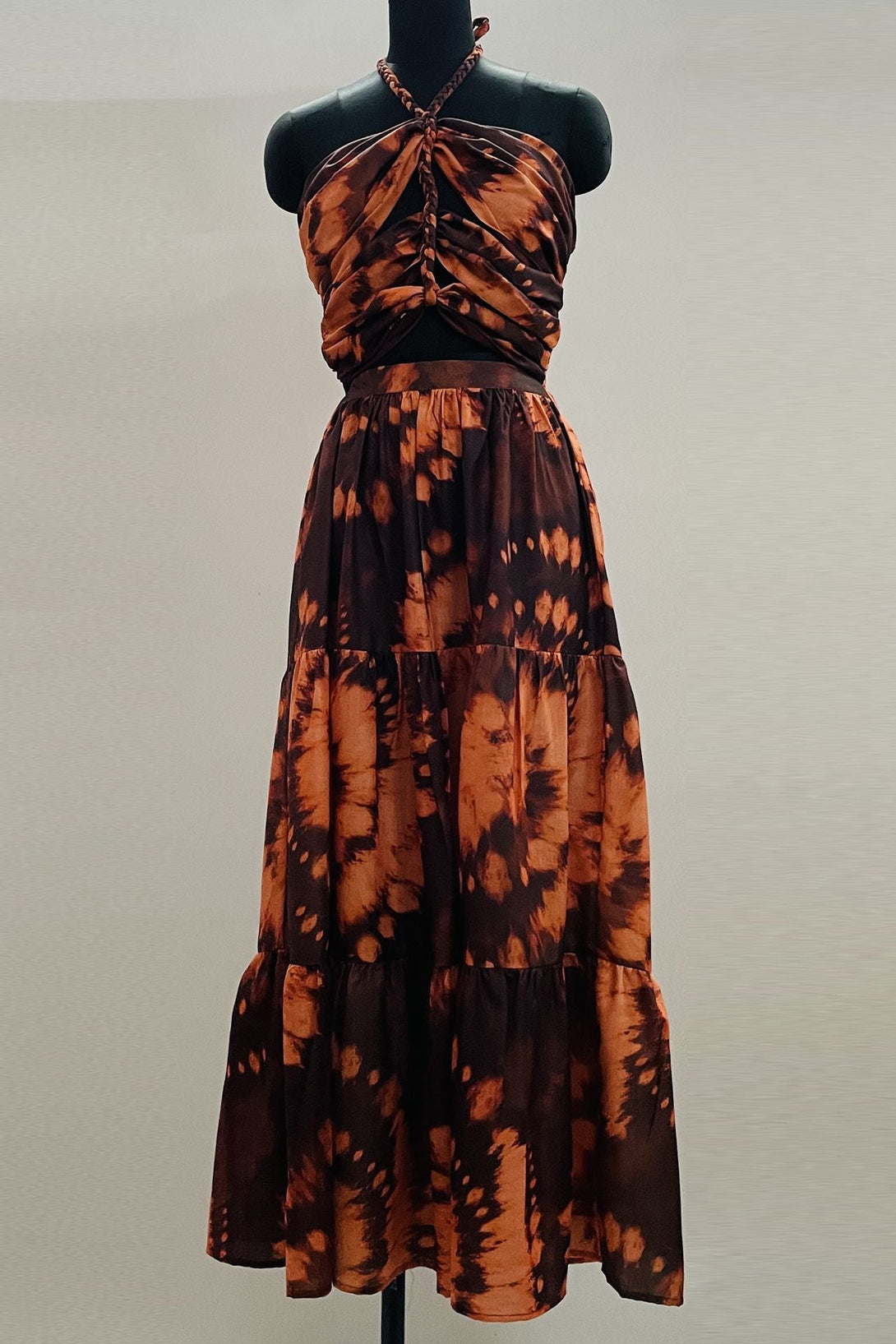 Designer Chocolate Brown Long Dress | Plus Size Cut Out Maxi Dress Small / Brown Designer Chocolate Brown Long Dress | Plus Size Cut Out Maxi Dress Small / Brown
