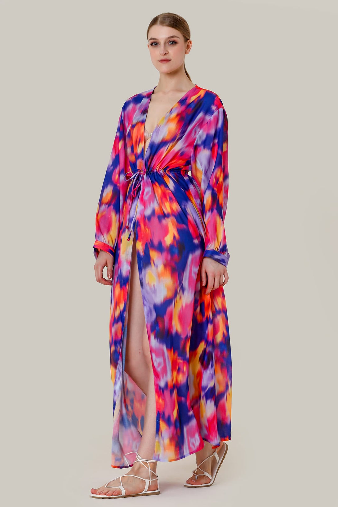 Designer Summer Maxi Dresses For Women | Purple Long Sleeve Long Dress Extra Large Designer Summer Maxi Dresses For Women | Purple Long Sleeve Long Dress Extra Large