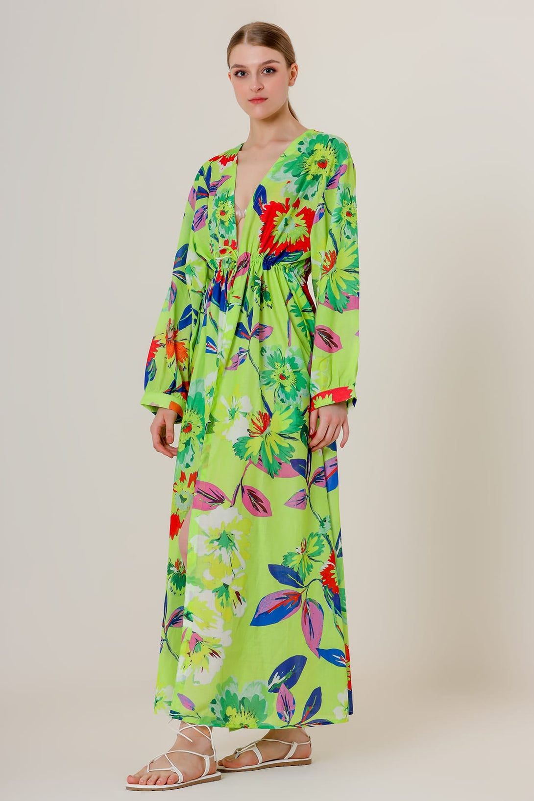 Designer Long Sleeve Long Maxi Dress | Mint Green Dress For Women Small Designer Long Sleeve Long Maxi Dress | Mint Green Dress For Women Small