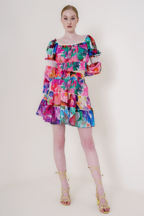 multi coloured mini skirt, patterned mini skirt, cute mini skirts, very short mini skirt,