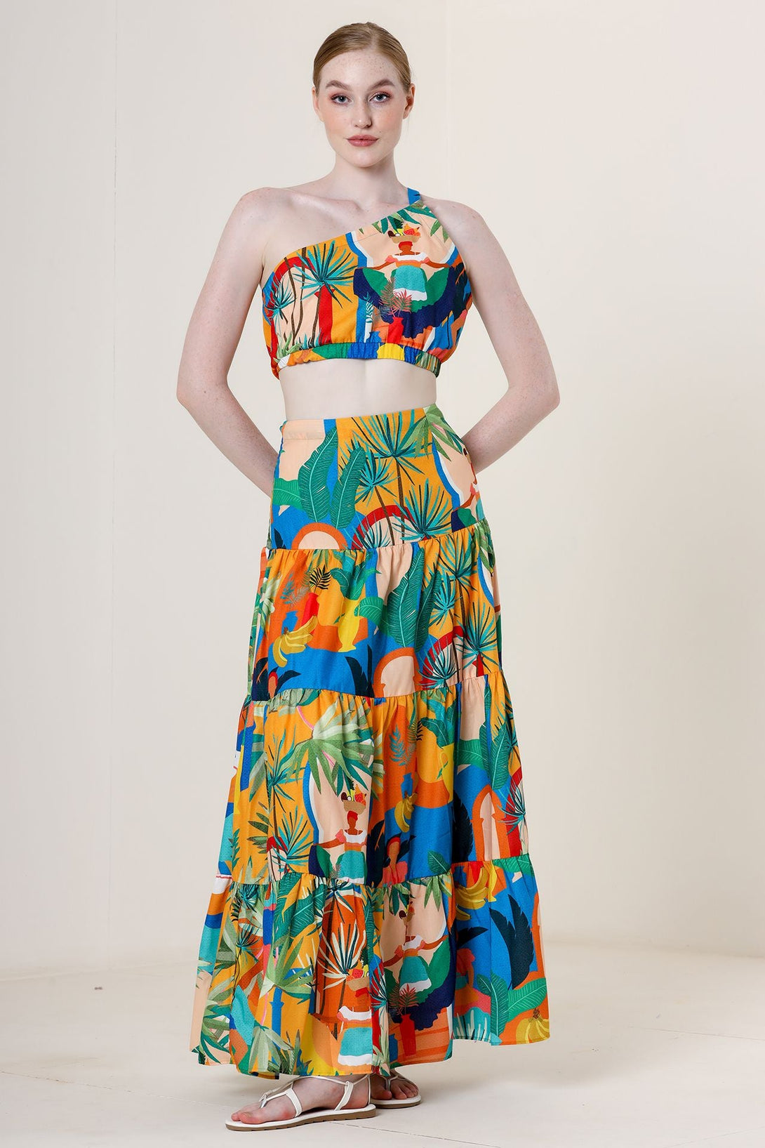 Designer Multi Color Skirt | Printed Maxi Skirt | Summer Maxi Skirts Small Designer Multi Color Skirt | Printed Maxi Skirt | Summer Maxi Skirts Small