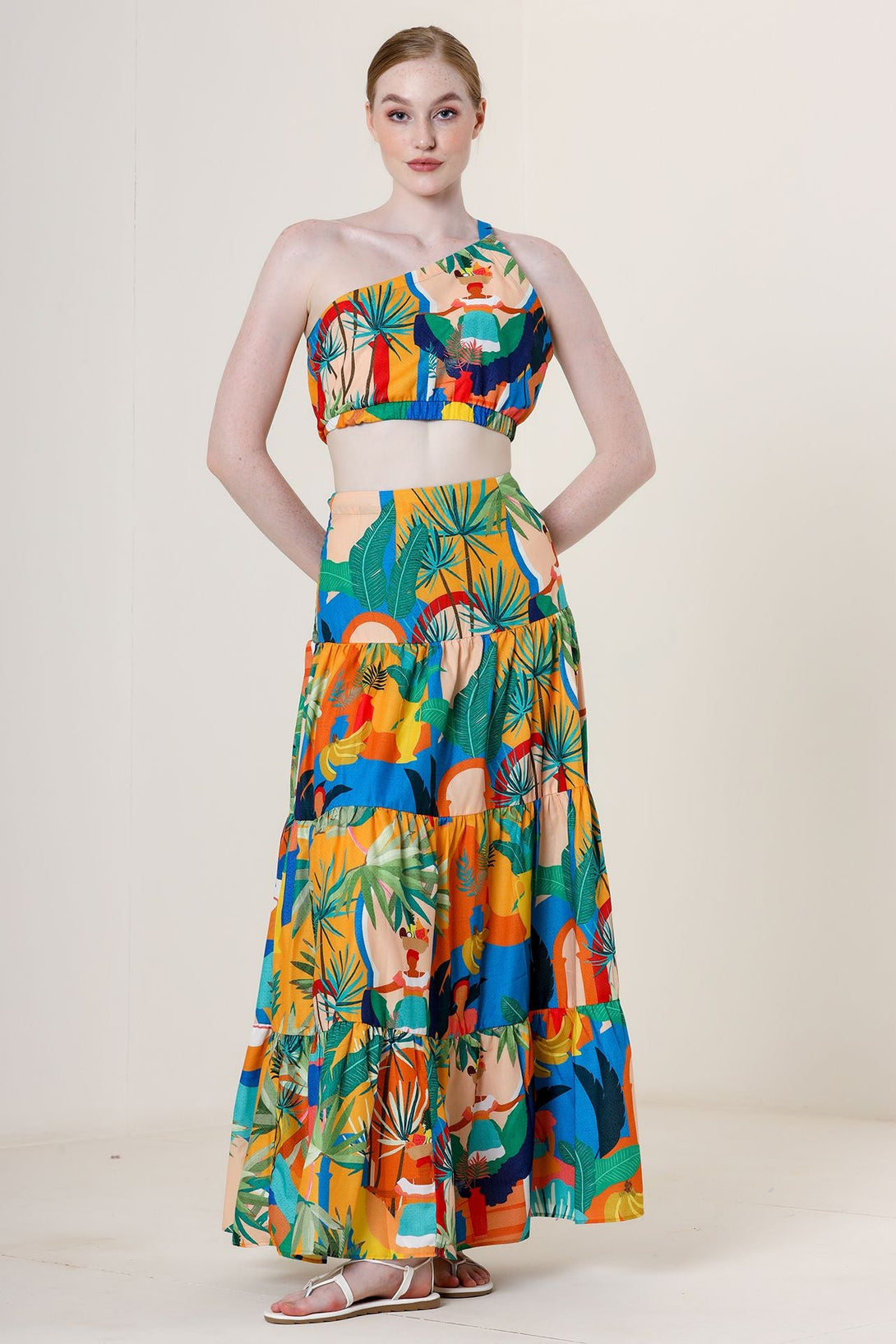 summer maxi skirts, long skirt for women, high waisted long skirt, long multicolor skirt,