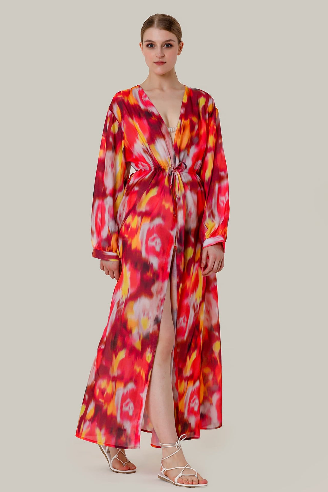 Designer Long Sleeve Long Maxi Dress Designer Long Sleeve Long Maxi Dress