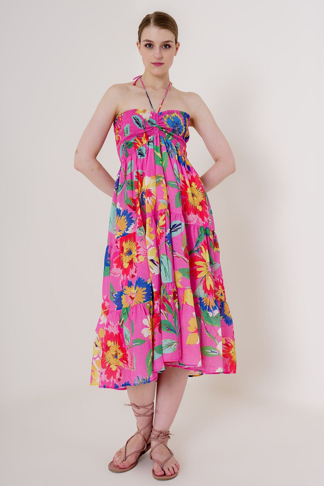 Designer Women Formal Midi Dress | Tiered Midi Dress Designer Women Formal Midi Dress | Tiered Midi Dress