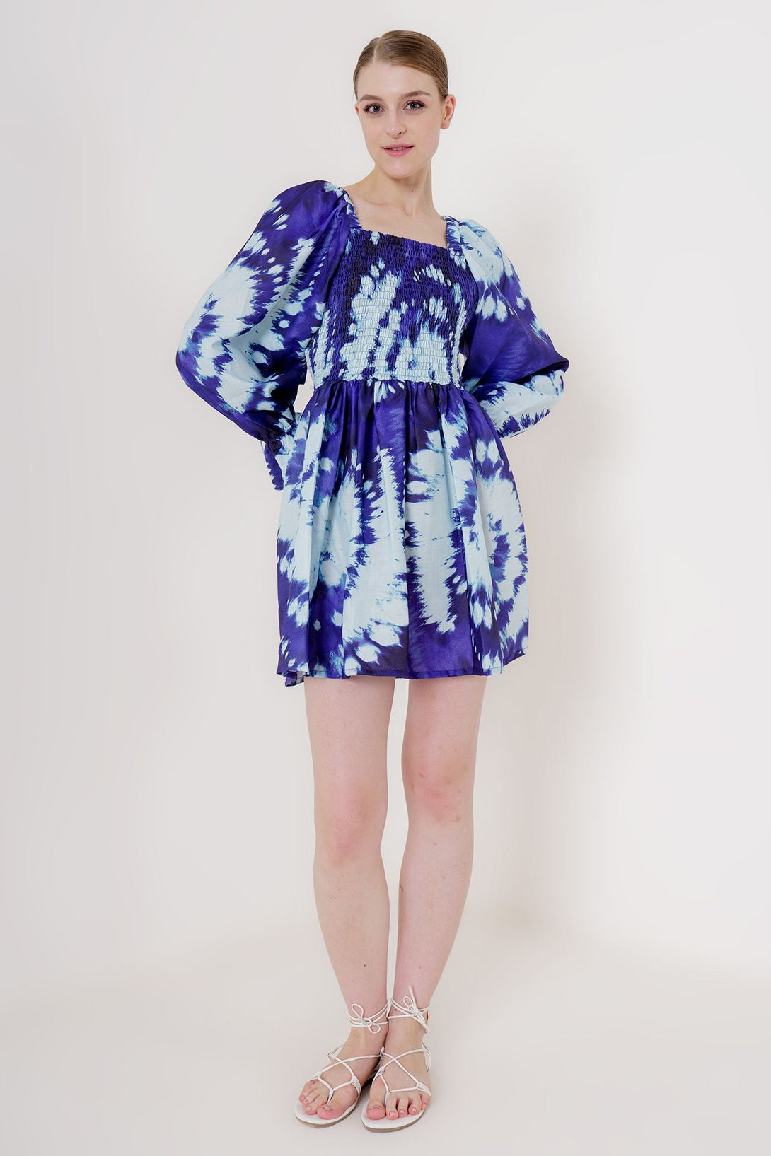 Designer Dress Long Sleeve Mini | Short Mini Dresses | Sexy Mini Dress Small / Blue Designer Dress Long Sleeve Mini | Short Mini Dresses | Sexy Mini Dress Small / Blue
