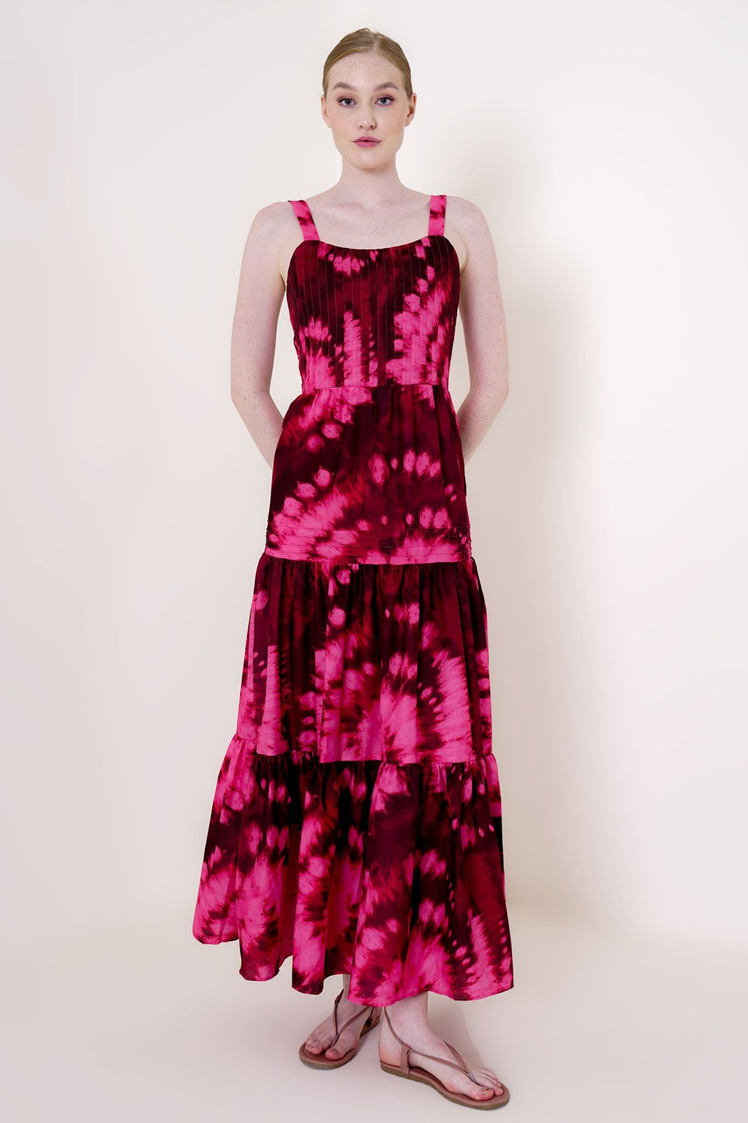 Designer Summer Maxi Dress | Hot Pink Maxi Dress | Strappy Flowy Dress Custom Designer Summer Maxi Dress | Hot Pink Maxi Dress | Strappy Flowy Dress Custom