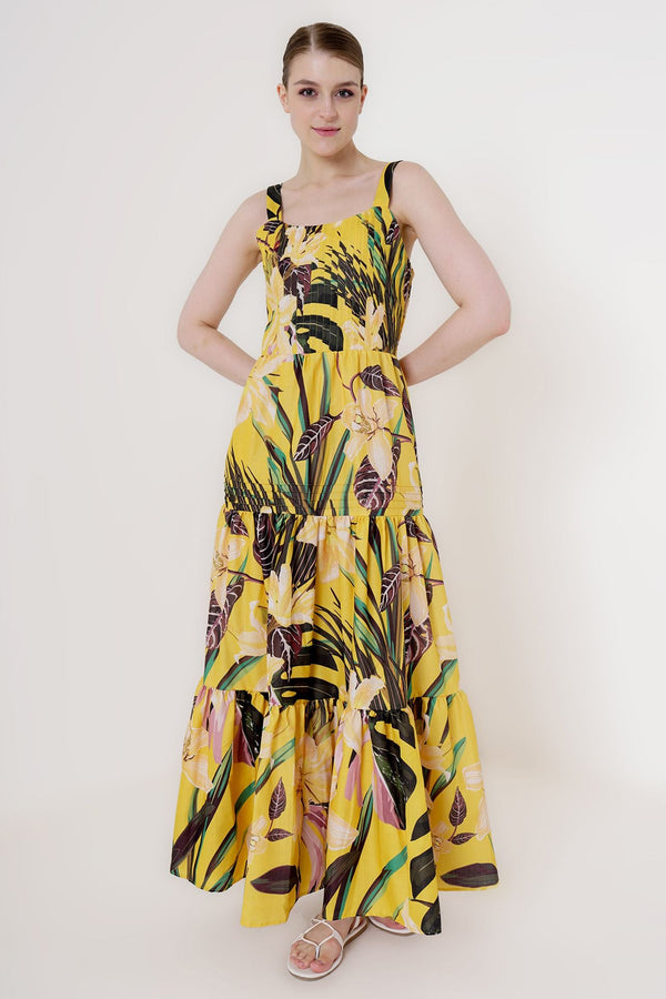 "long strappy dress "strappy flowy maxi dress" "yellow floral dress maxi" "strappy maxi dress"