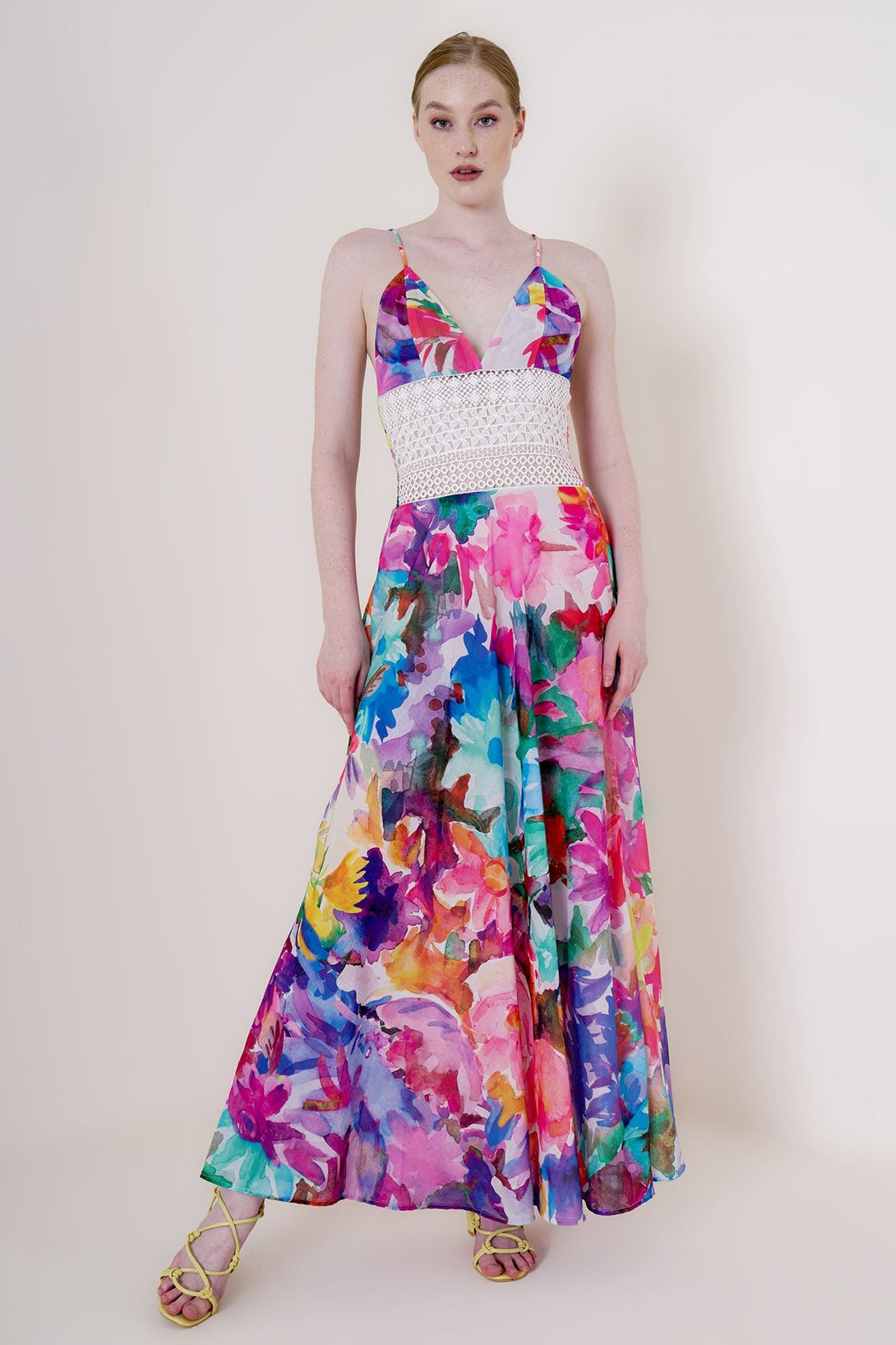 Designer Multi Color Maxi | Casual Maxi Dress | Strappy Dress Maxi Custom Designer Multi Color Maxi | Casual Maxi Dress | Strappy Dress Maxi Custom