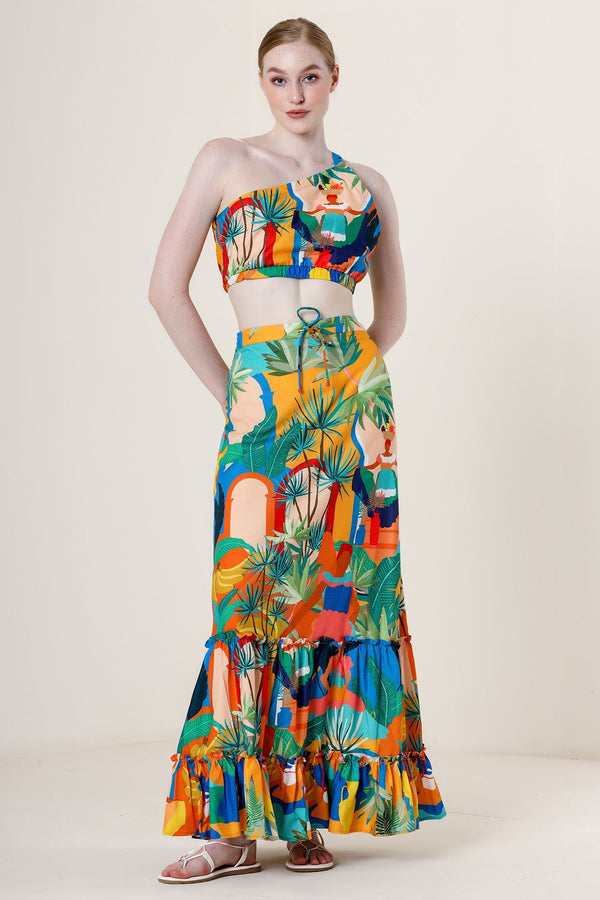  summer maxi skirts, long skirt for women, high waisted long skirt, yellow floral maxi skirt,